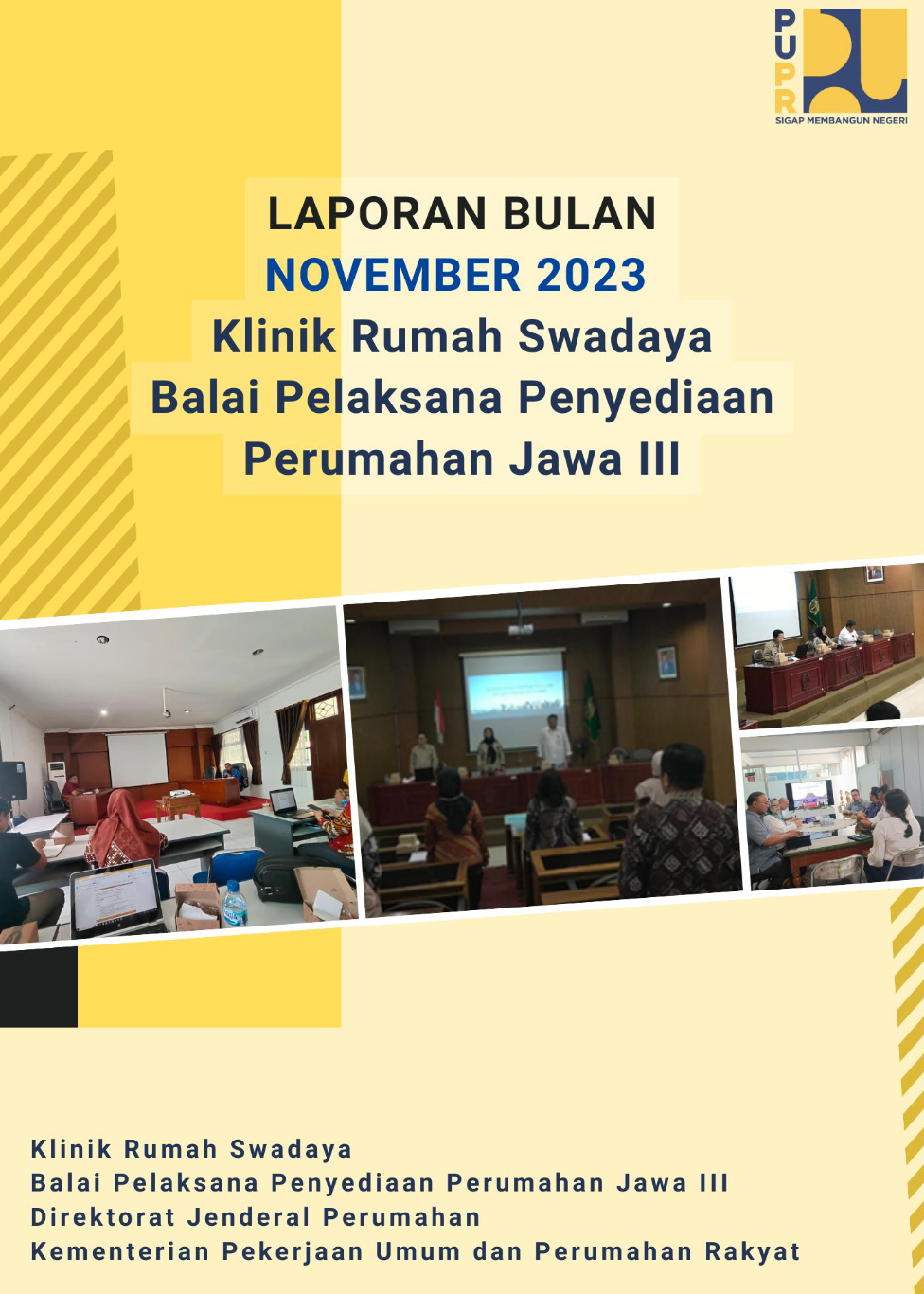 Laporan Bulan November 2023 Klinik Rumah Swadaya BP2P Jawa III