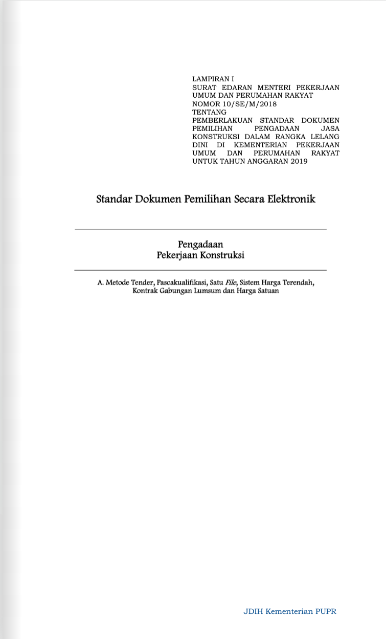 PK01 Lampiran Lelang Dini-Pasca Satu File Harga Terendah Gabungan LS dan HS
